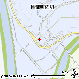 京都府南丹市園部町佐切（西垣内）周辺の地図