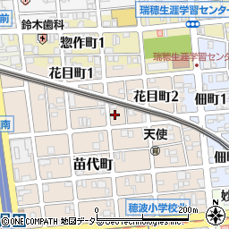 愛知県名古屋市瑞穂区苗代町7-14周辺の地図