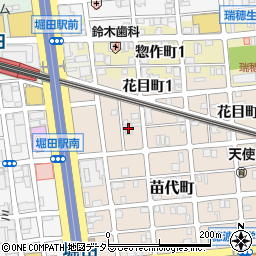 愛知県名古屋市瑞穂区苗代町4-21周辺の地図