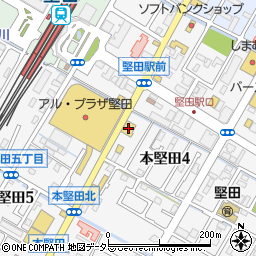 ココス堅田店周辺の地図
