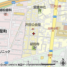 静岡県沼津市沢田町周辺の地図