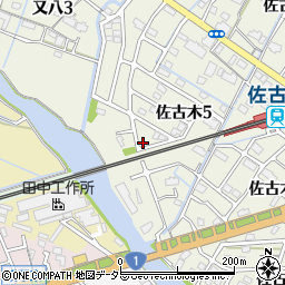 愛知県弥富市佐古木4丁目524-7周辺の地図