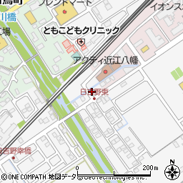 滋賀県近江八幡市日吉野町743周辺の地図