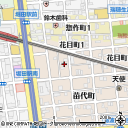愛知県名古屋市瑞穂区苗代町4周辺の地図