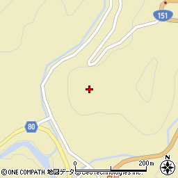 愛知県北設楽郡東栄町振草古戸根木周辺の地図