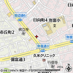 愛知県名古屋市瑞穂区田辺通6丁目22周辺の地図