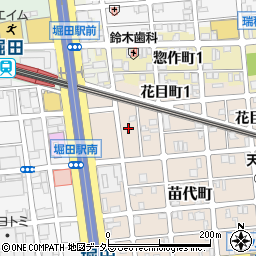 愛知県名古屋市瑞穂区苗代町3周辺の地図