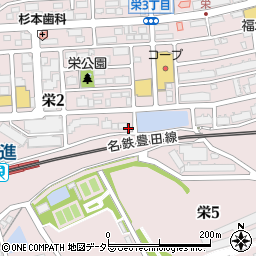 タイムズ日進駅東駐車場周辺の地図
