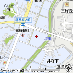 愛知県みよし市福谷町壱丁田周辺の地図