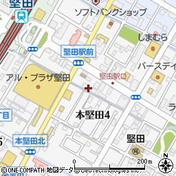 京都銀行堅田支店 ＡＴＭ周辺の地図