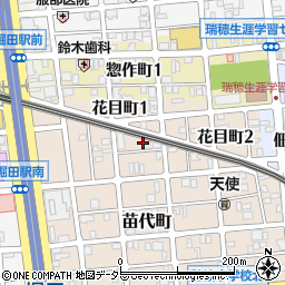愛知県名古屋市瑞穂区苗代町5-13周辺の地図