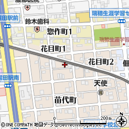 愛知県名古屋市瑞穂区苗代町5-12周辺の地図