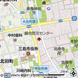 三島市総合防災センター周辺の地図