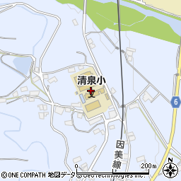津山市立清泉小学校周辺の地図