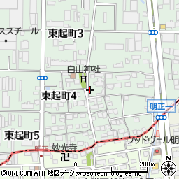 愛知県名古屋市中川区東起町4丁目周辺の地図