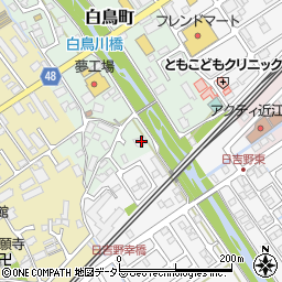 滋賀県近江八幡市白鳥町66周辺の地図