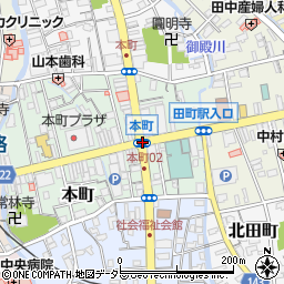 三島本町周辺の地図