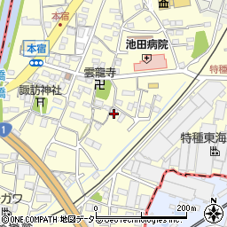 静岡県駿東郡長泉町本宿555周辺の地図