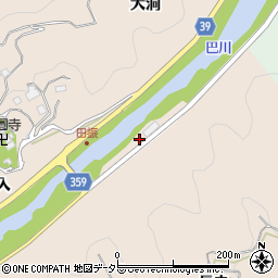 愛知県豊田市田振町（長走）周辺の地図