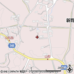 岡山県津山市新野山形542周辺の地図