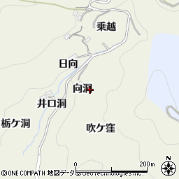 愛知県豊田市有洞町周辺の地図