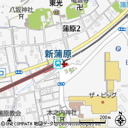 新蒲原駅周辺の地図