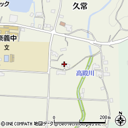 岡山県勝田郡奈義町久常82周辺の地図