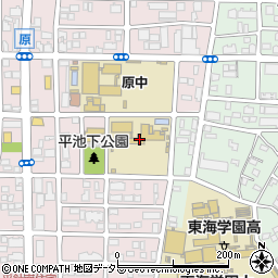 名古屋市立原小学校周辺の地図