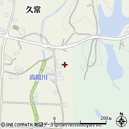 岡山県勝田郡奈義町久常461周辺の地図