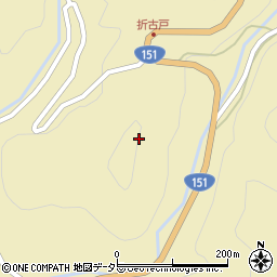 愛知県東栄町（北設楽郡）振草（古戸樺）周辺の地図