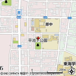 名古屋市役所子ども青少年局　平針原保育園周辺の地図
