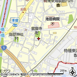 静岡県長泉町（駿東郡）本宿周辺の地図