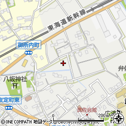 滋賀県近江八幡市友定町周辺の地図