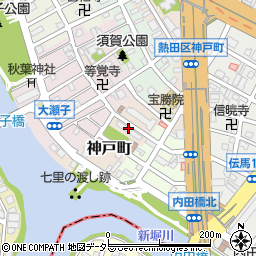 愛知県名古屋市熱田区神戸町周辺の地図