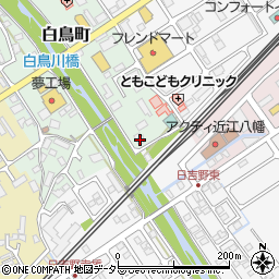滋賀県近江八幡市白鳥町54-1周辺の地図