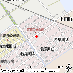 若葉町自治会周辺の地図