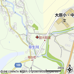 京都府京都市左京区大原草生町155周辺の地図