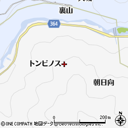 愛知県豊田市山ノ中立町トンビノス周辺の地図