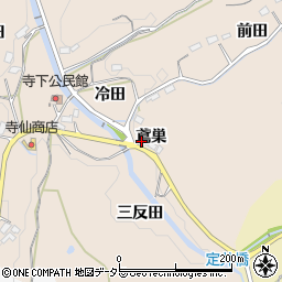 愛知県豊田市寺下町鳶巣周辺の地図