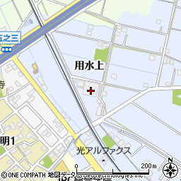 愛知県弥富市鯏浦町用水上80周辺の地図