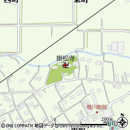 掛松寺周辺の地図