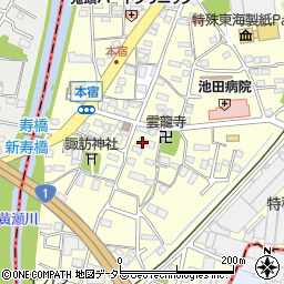 静岡県駿東郡長泉町本宿388-1周辺の地図