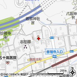 蒲原郵便局周辺の地図