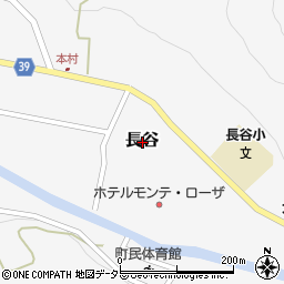 兵庫県神崎郡神河町長谷周辺の地図