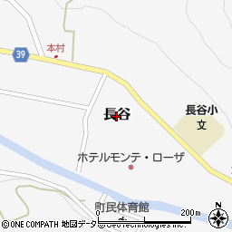 兵庫県神河町（神崎郡）長谷周辺の地図