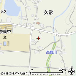 岡山県勝田郡奈義町久常77周辺の地図