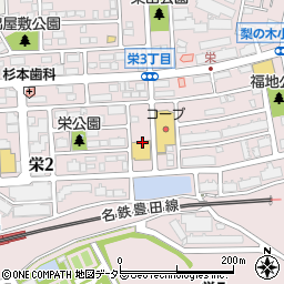 Ｖ・ｄｒｕｇ　日進栄店周辺の地図