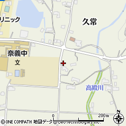 岡山県勝田郡奈義町久常38周辺の地図