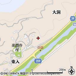 愛知県豊田市田振町大洞周辺の地図