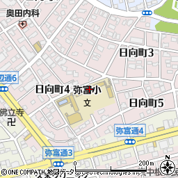 名古屋市立弥富小学校周辺の地図